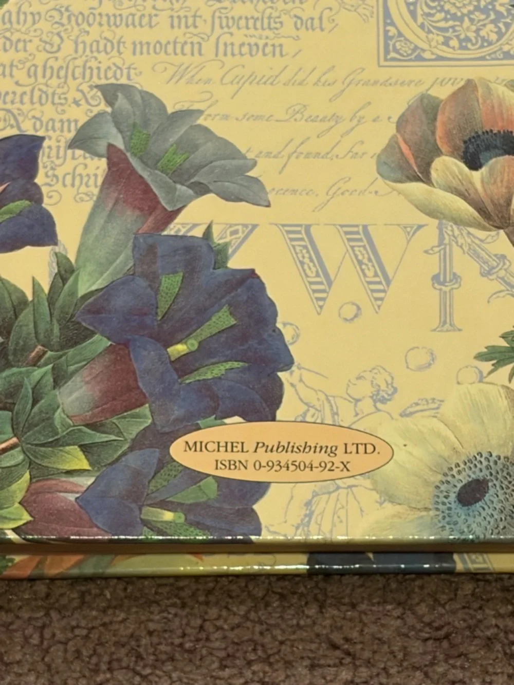 1996 Vintage Victorian Style Photo Album Michel Publishing Cottagecore Floral